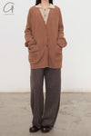 Mutedance 24 Autumn and Winter Cashmere Trousers MD-MD24FW119-BROWN MD24FW118 MD24FW119
